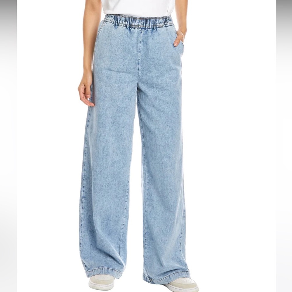 WeWoreWhat Straight Leg Pull-On Zia Light Rustic Jean